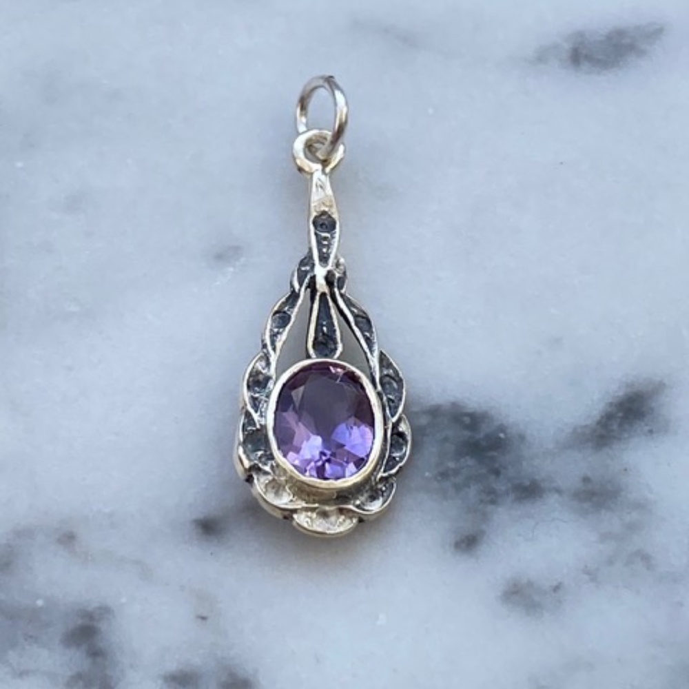 Vintage Genuine Amethyst Pendant